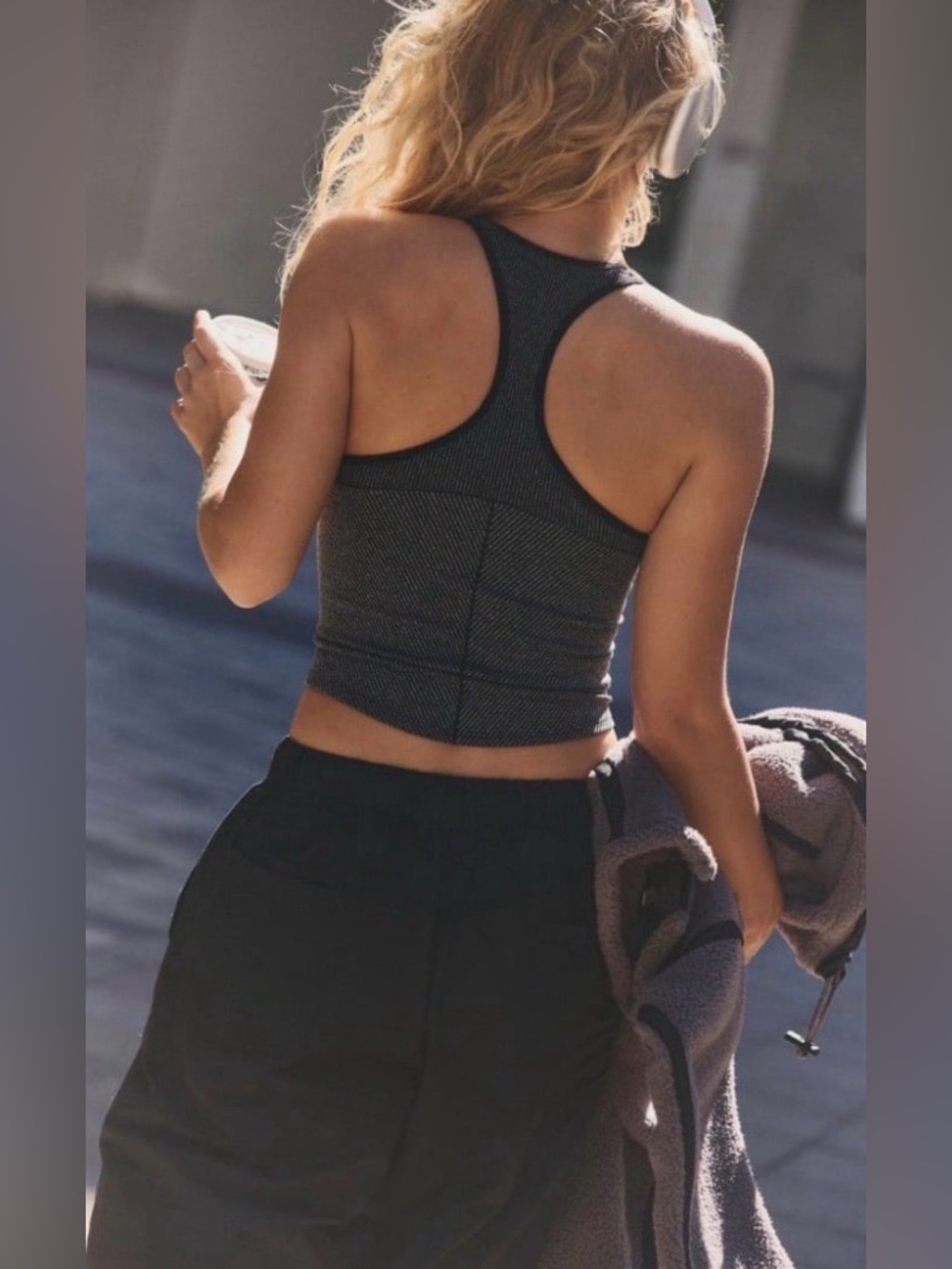 FP MOVEMENT by FREE PEOPLE Perfectly Plated Square Neck Cami/TANK TOP - Picture 3 of 12